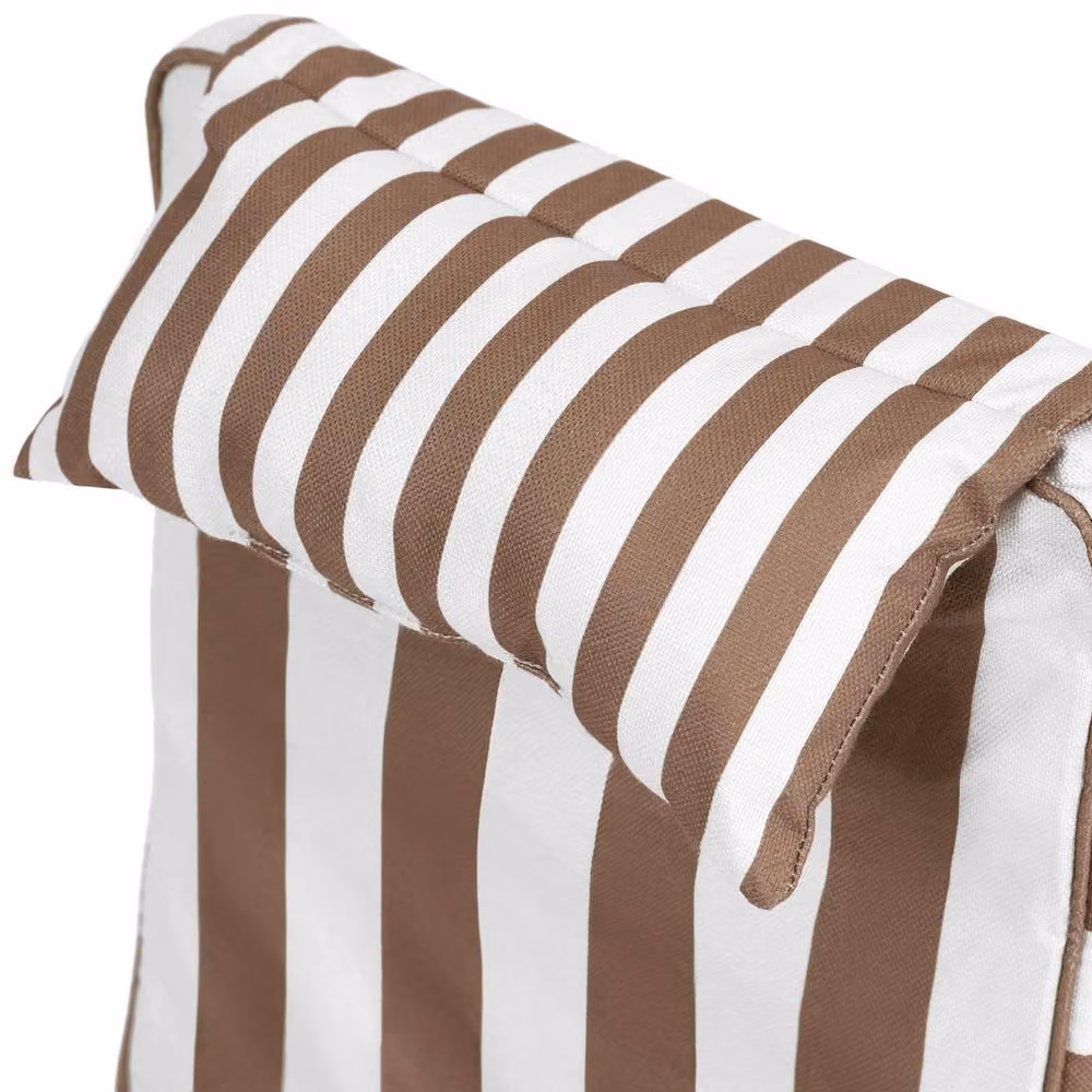 icon 4 Pack High Back Seat Pad Deck Stripe Cushion in Brown – 4