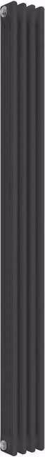 Bathroom Kingdom Colona Anthracite 3 Column Vertical Traditional Steel Radiator, Grey, H: 180 cm x W: 20 cm x D: 50.8 cm – 1