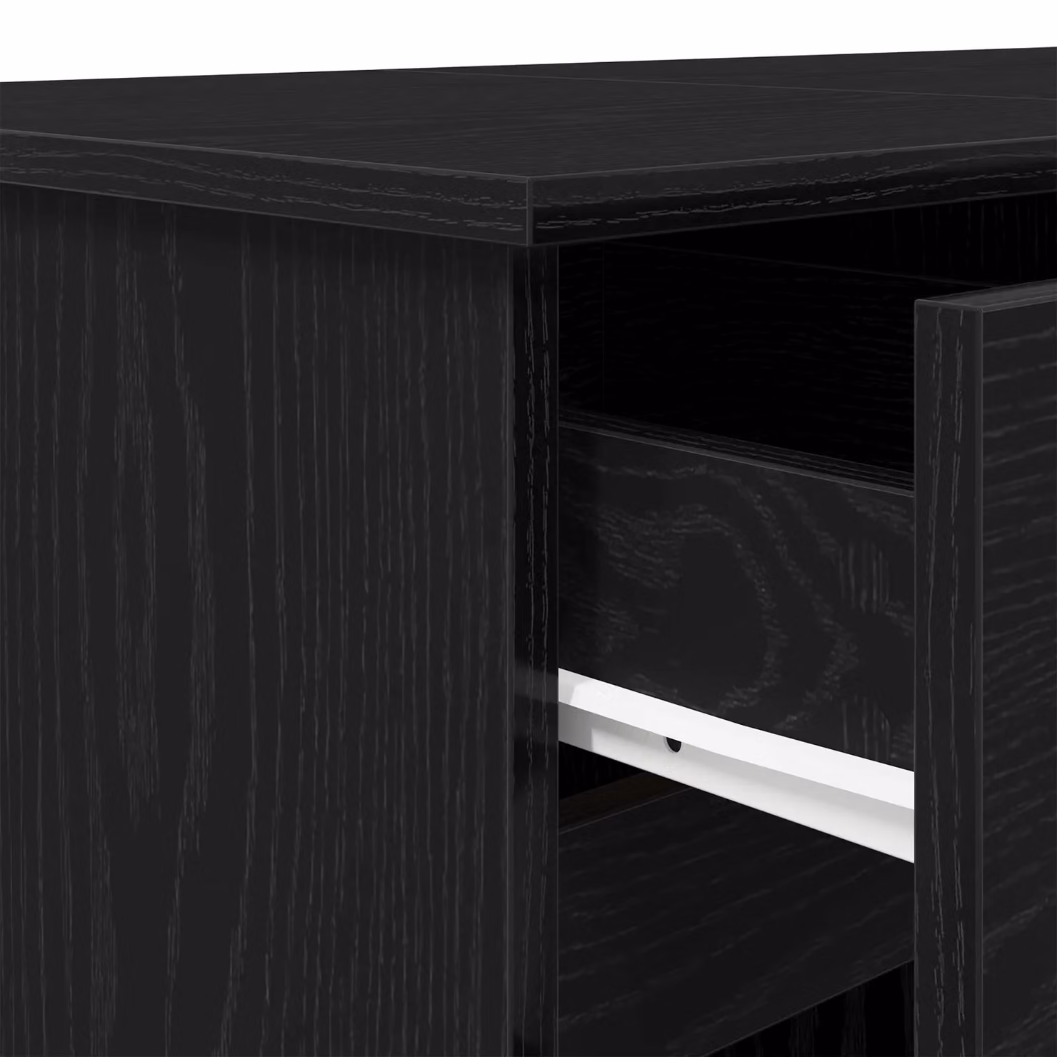 Berkfield Home Modern Writing Desk in Black Oak, W/D/H: 140 x 49 x 76 cm – 5