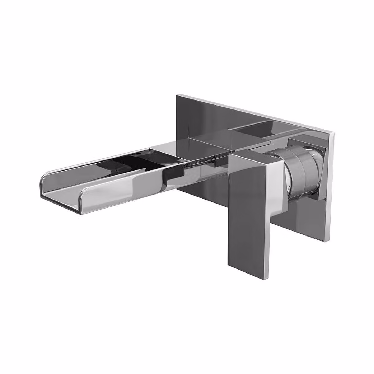 Cassellie Wall Mounted Single Lever Basin Mixer Tap in Chrome