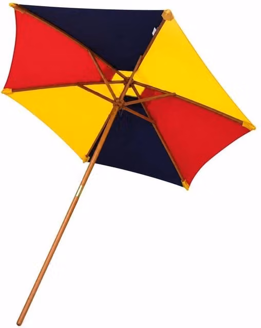 NESTLUNE Kids Rainbow Multicoloured Garden Parasol Sun Shade W: 100 cm, H: 60 cm – 1