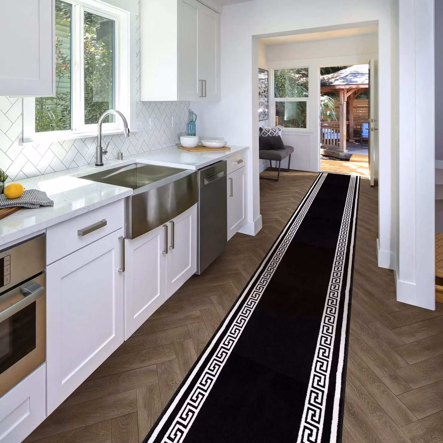 runrug Soft and Luxurious Hallway Runner Rug in Black, W/D/H: 60 x 300 cm, 9mm Thick – 4