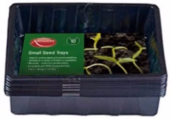 Ambassador Black Plastic Seed Tray Planter