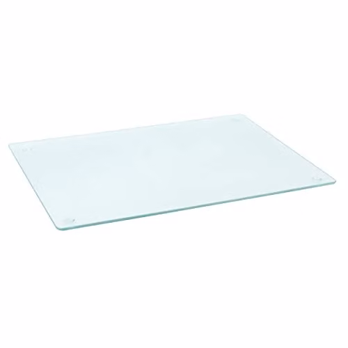 KitchenCraft Transparent Glass Work Surface Protector, W: 30 cm, D: 30 cm, H: 30 cm