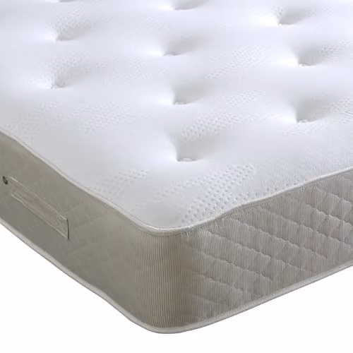 Bedmaster Clifton Royale 1000 Pocket Sprung Mattress in White or Beige, W/D/H: 200 x 200 x 25 cm