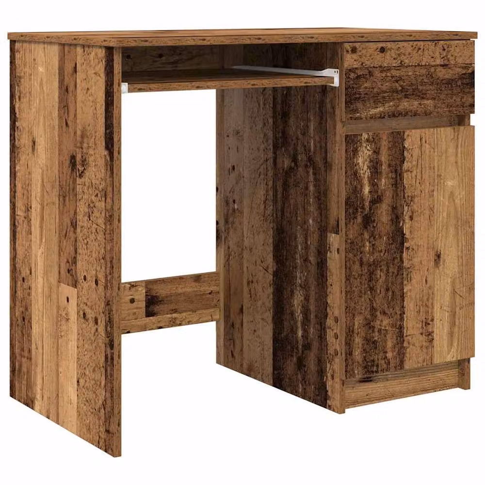 Berkfield Home Durable Writing Desk in Brown Engineered Wood W: 86 cm, D: 49 cm, H: 76 cm – 2