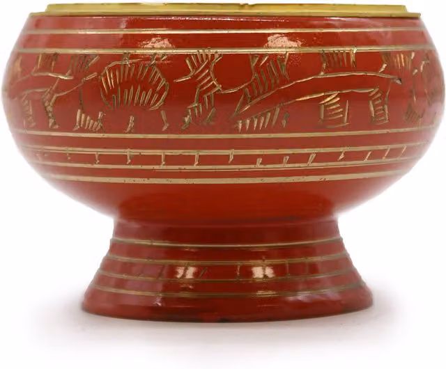 KDMD Chakra Tall Charcoal Incense Jar - Sacral in Red and Gold – 2