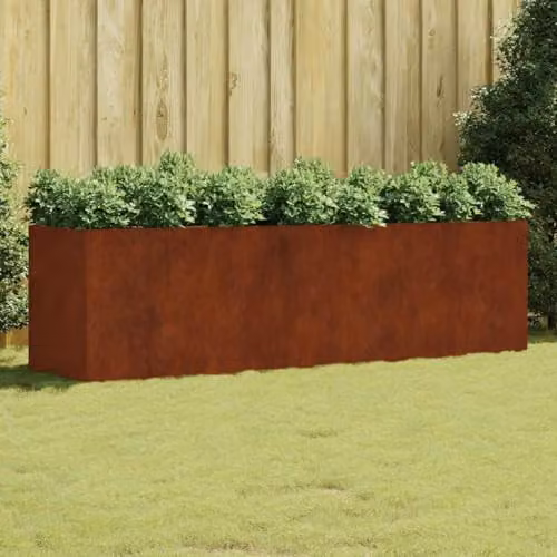 vidaXL Corten Steel Raised Garden Bed, Brown, W/D/H: 280 x 80 x 80 cm – 2