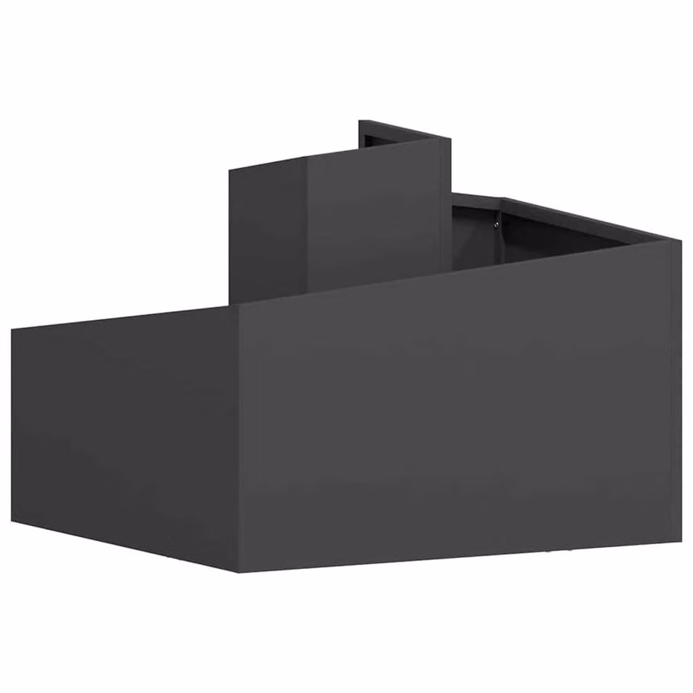 Berkfield Home Medium Plastic Planter Tub in Black – 5