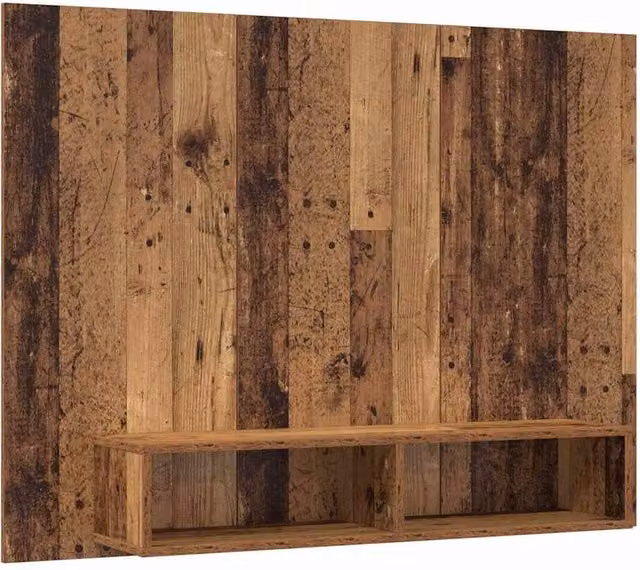 Berkfield Home Rustic Wall TV Cabinet in Brown Engineered Wood