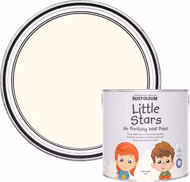 Rust-Oleum Little Stars Air-Purifying Wall Paint in White, 2.5 l