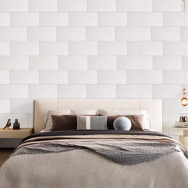 Lifeideas 10-Piece Self-Adhesive Marble Effect PVC Wall Stickers in Silver, Gold and White