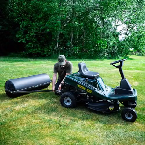 The Handy Large Poly Body Towed Garden Roller in Black with 175L Capacity – 7