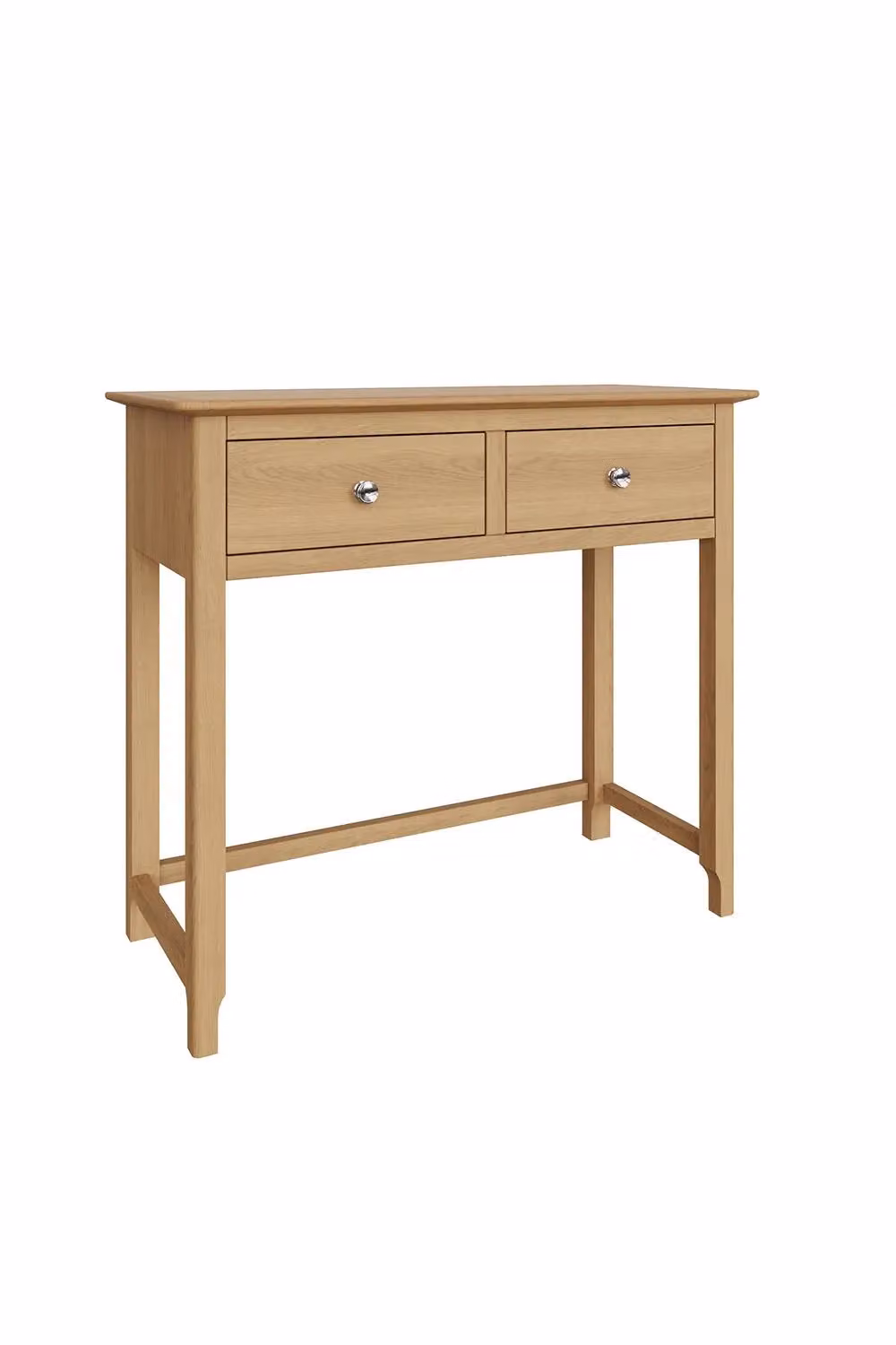 FWStyle Modern Natural Oak 2 Drawer Dressing Table in Brown – 2