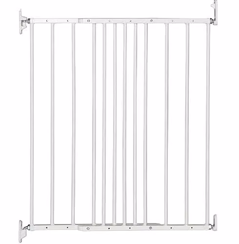 Safetots Extra Narrow White Metal Stair Gate for Toddlers and Babies
