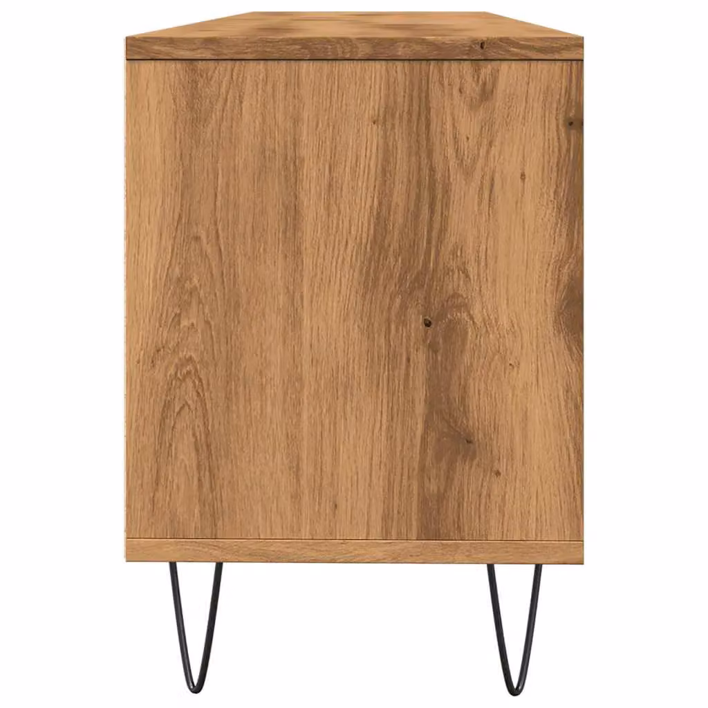 Berkfield Home Artisan Oak TV Cabinet in Brown, W/D/H: 150 x 30 x 44.5 cm – 4