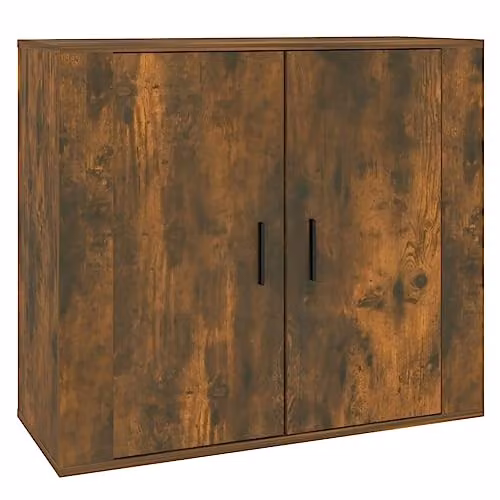 vidaXL Modern Sideboard in Brown Engineered Wood, W/D/H: 80 x 33 x 70 cm