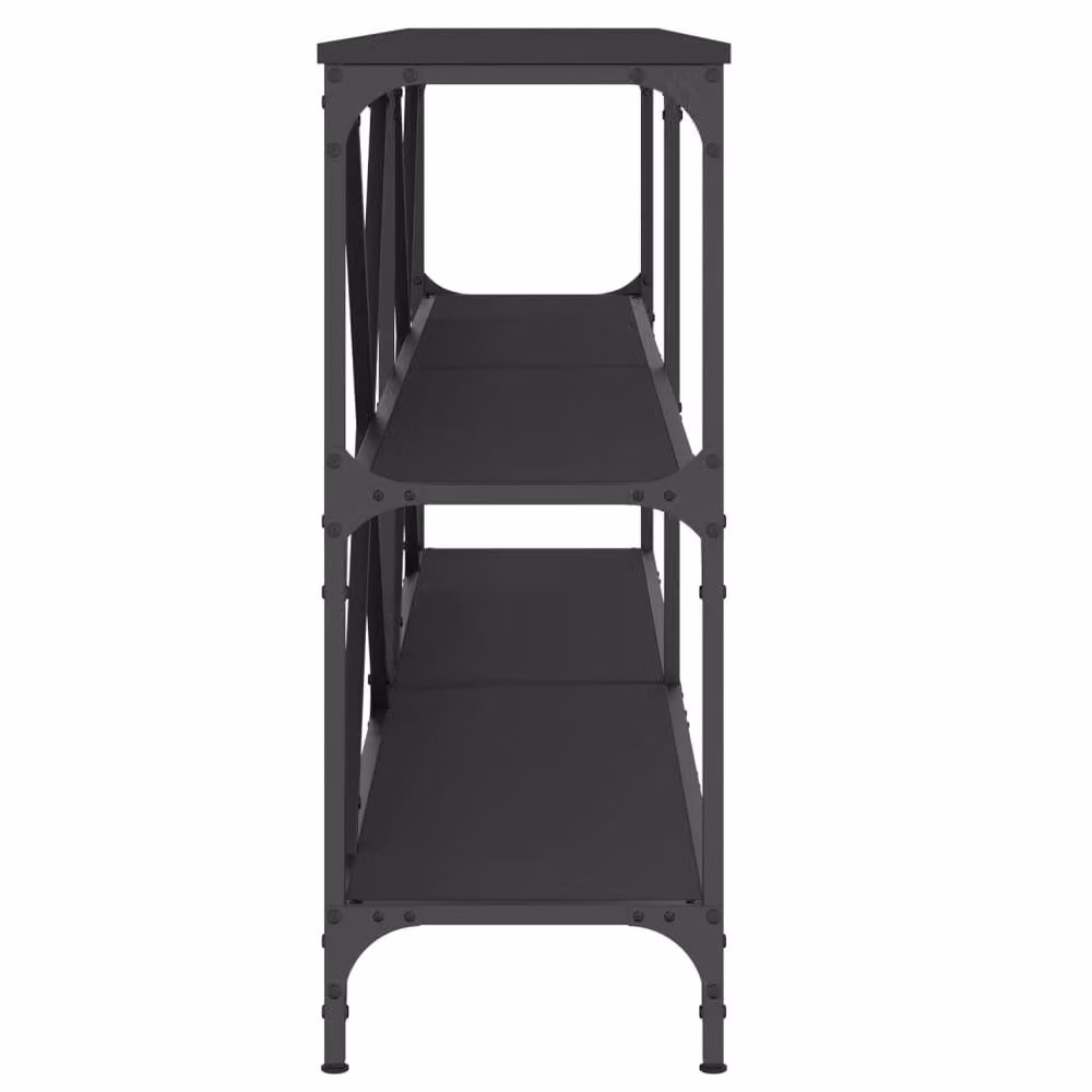 Berkfield Home Industrial Console Table in Black, W/D/H: 180 x 30 x 75 cm – 4