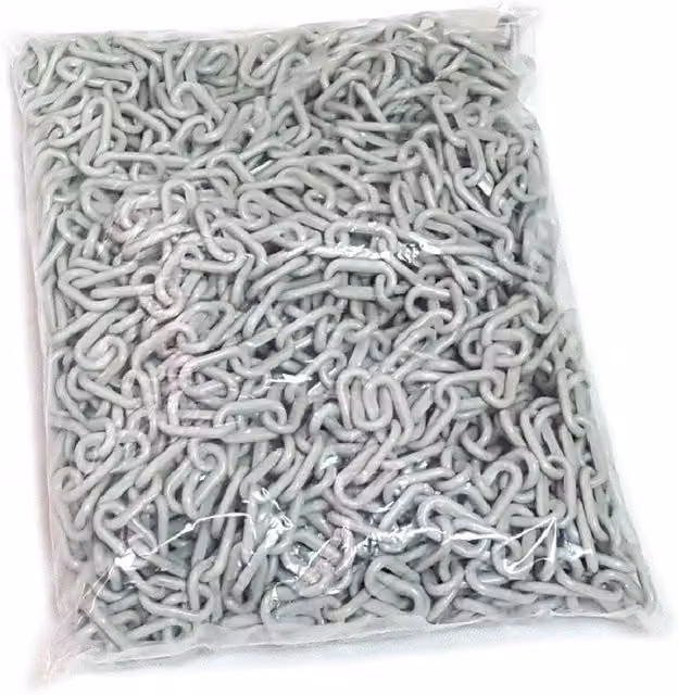 True Products Plastic Safety Barrier and Decorative Garden Fence Chain, Grey, Length: 1500 cm