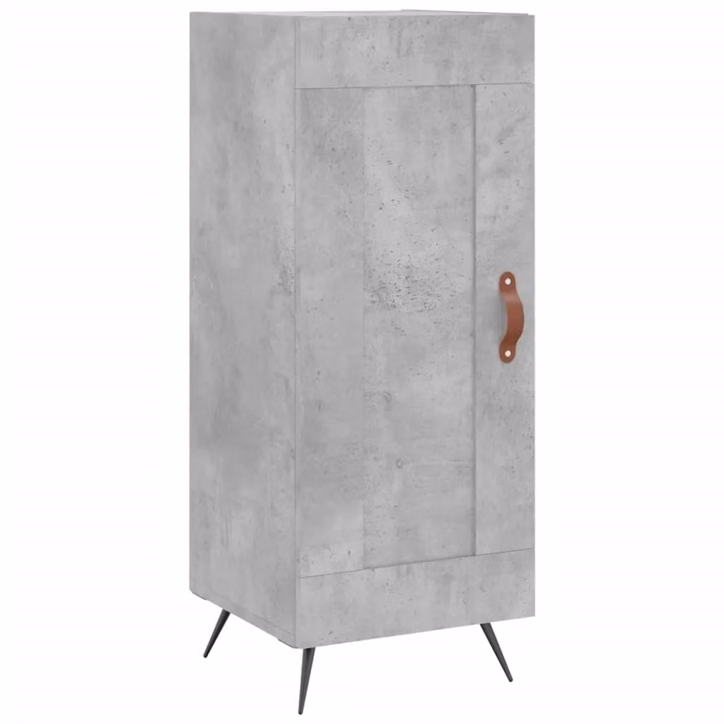 Berkfield Home Modern Sideboard in Concrete Grey, W/D/H: 34.5 x 34 x 90 cm – 2