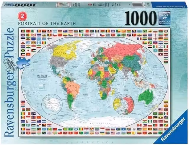 Ravensburger Portrait Of The Earth 1000 Piece Nature Jigsaw Puzzle in Multicolour and Blue