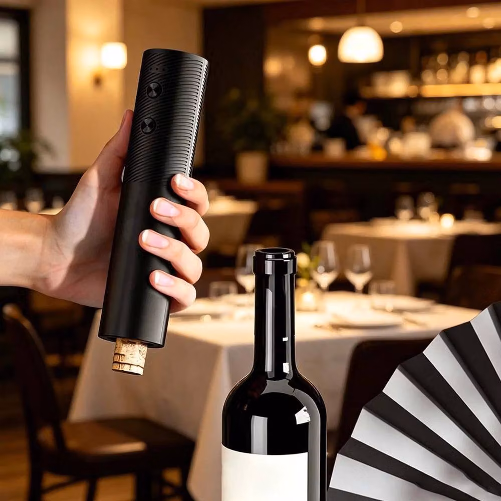 PAWNORA Automatic Electric Corkscrew in Black – 5