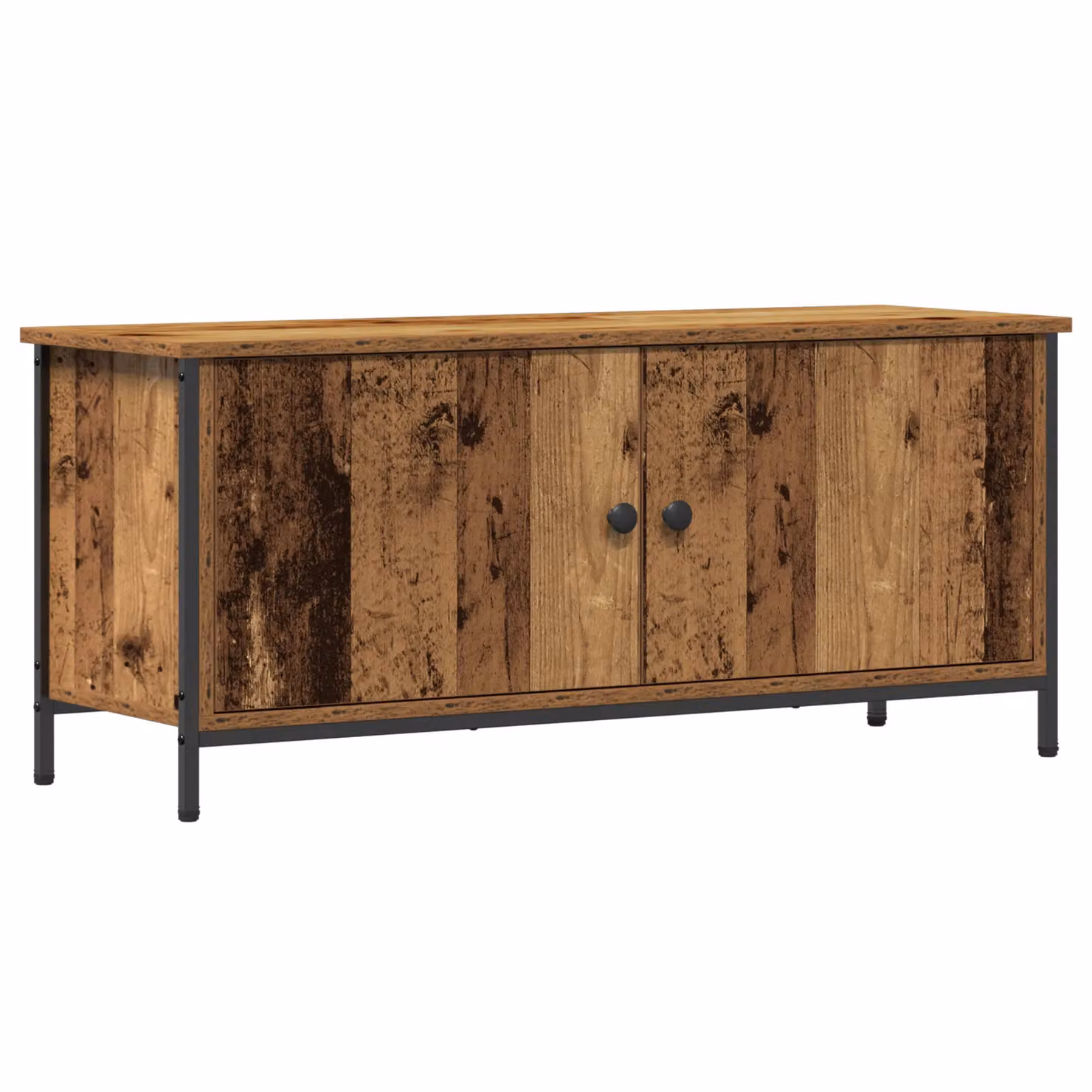 Berkfield Home Old Wood TV Unit in Brown, W/D/H: 102 x 35 x 45 cm – 2