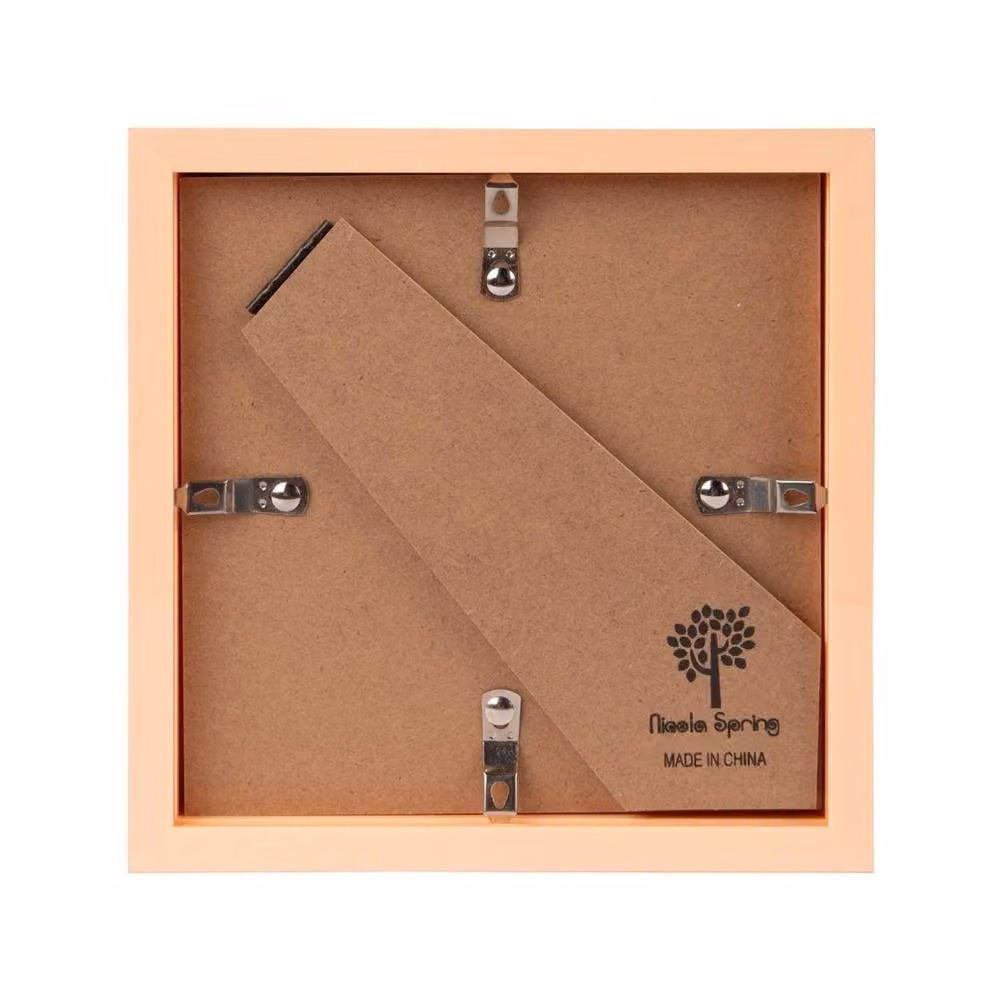 Havendro Set of 2 Light Wood 3D Box Photo Frames with Black Mounts in Light Brown – 2