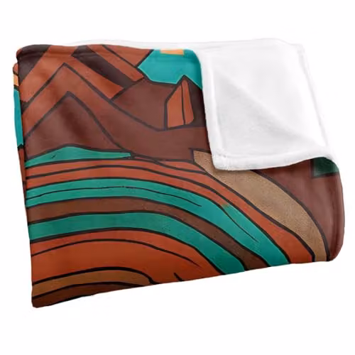 JQ Licensing James Piazza Aztec Pattern Silky Touch Super Soft Fleece Throw Blanket, Multicolour, W/D/H: 91 x 147 cm – 2