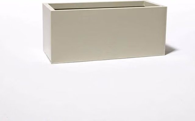 Primrose White Gloss Galvanised Steel Trough Planter Tub