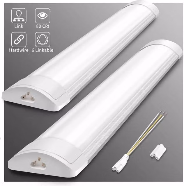 FLAVORA White LED Batten Bar Light, 120 cm