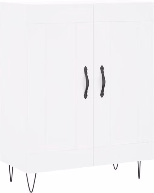 Berkfield Home Classic White Sideboard, W/D/H: 69.5 x 34 x 90 cm