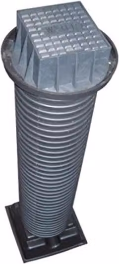Plasson Stop Tap Chamber Complete for 20mm and 25mm MDPE, Black