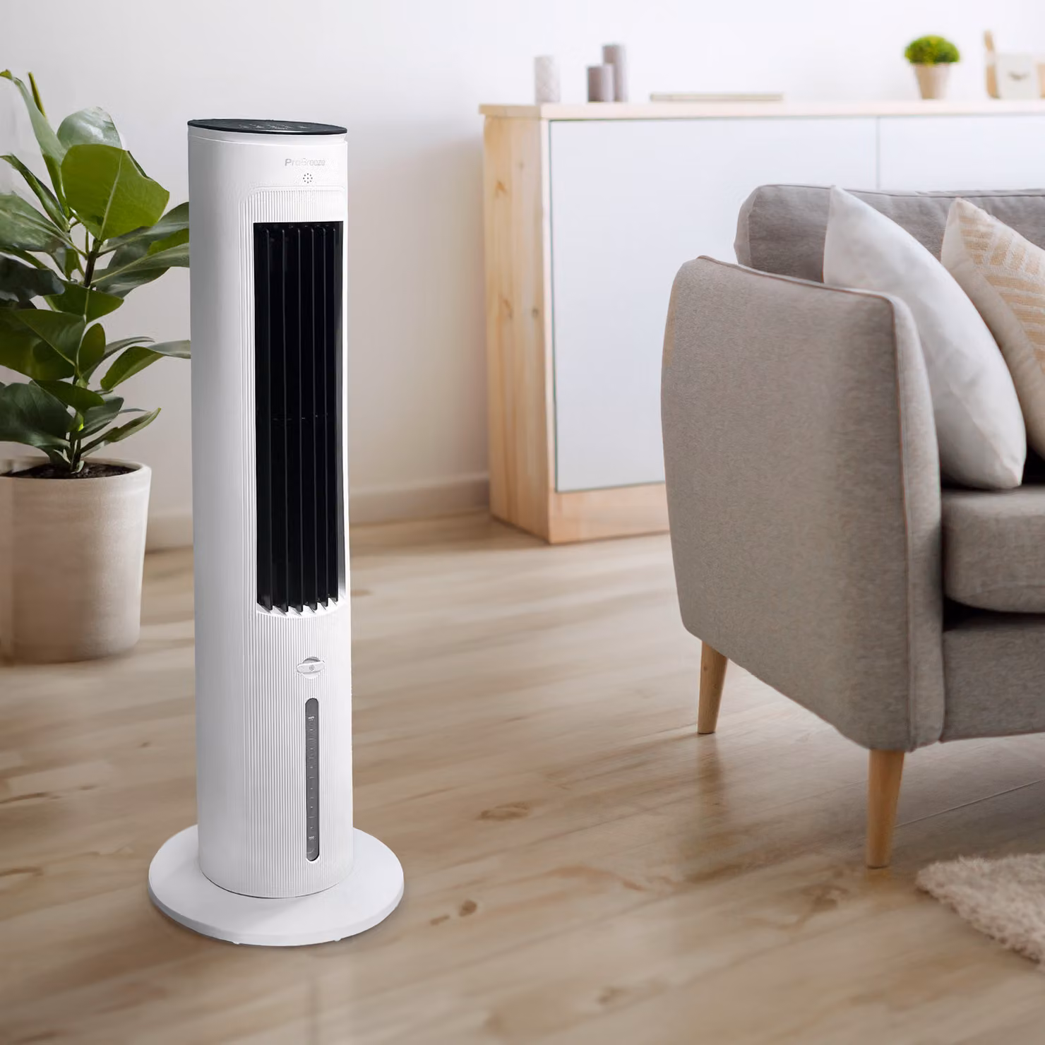 Pro Breeze OmniAir 5L Air Cooler and Portable Tower Fan with Humidification, White – 2