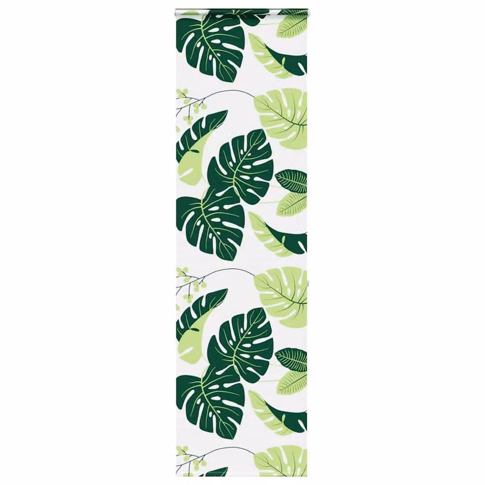 Berkfield Home Green Floral Shower Roller Blind with Cassette, W: 60 cm, H: 240 cm – 2