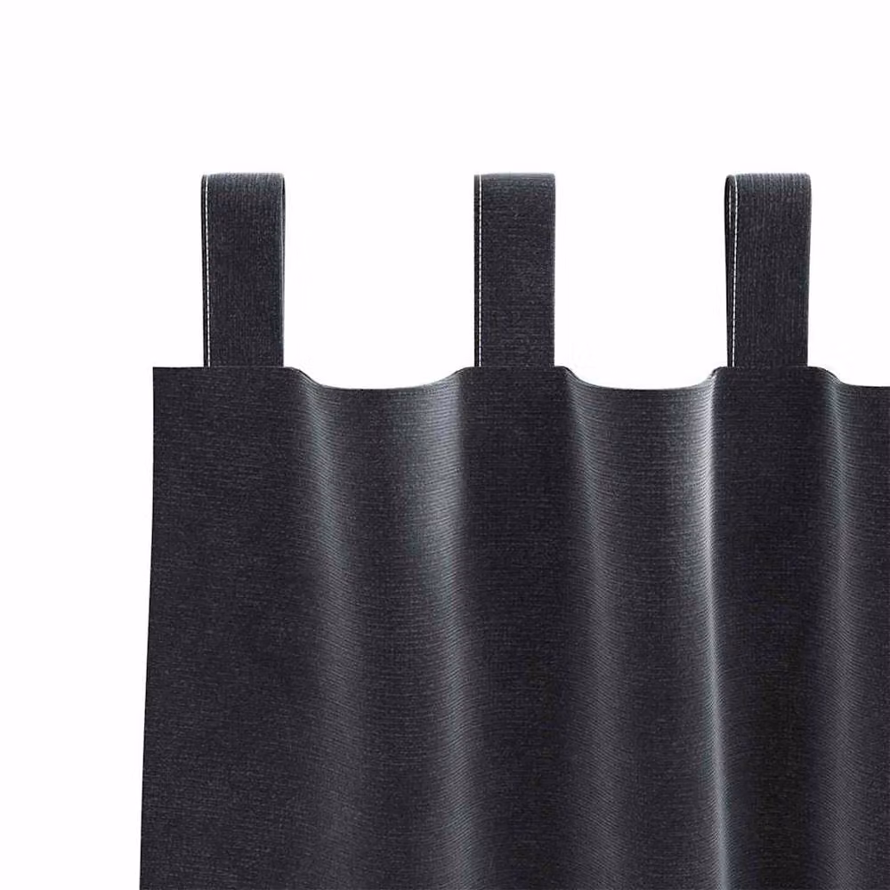 Berkfield Home Dark Grey Velvet Blackout Curtains with Hanging Loops, 2 Pack – 5