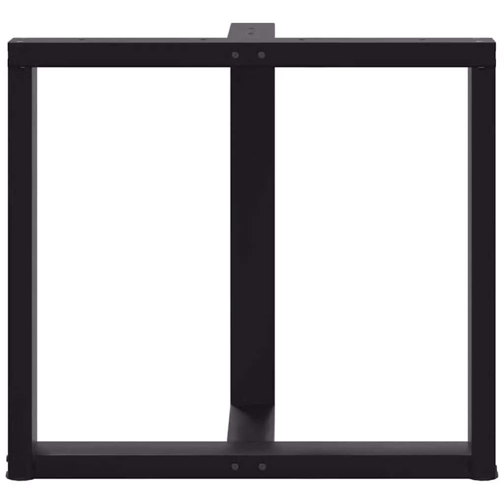 Berkfield Home T-Shaped Dining Table Legs, 2 Piece Set, Black, W/D/H: 70 x 35 x 72.5 cm – 4