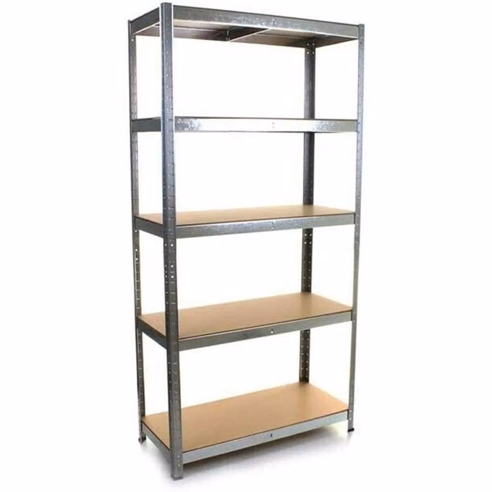SPETLEK Heavy Duty Silver Metal and MDF Racking Shelf for Garage or Kitchen Storage – 2