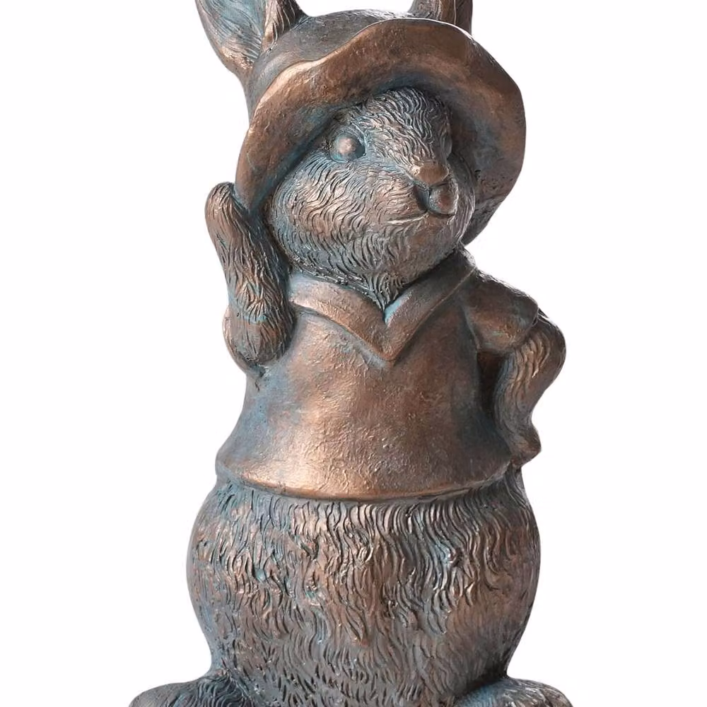 Wyld and Coco Brown Ceramic Rabbit Figurine, Height: 37 cm – 2