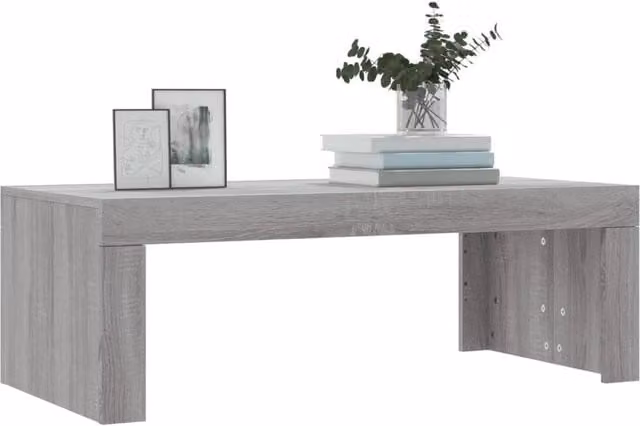Berkfield Home Modern Grey Sonoma Coffee Table, W/D/H: 102 x 50 x 36 cm