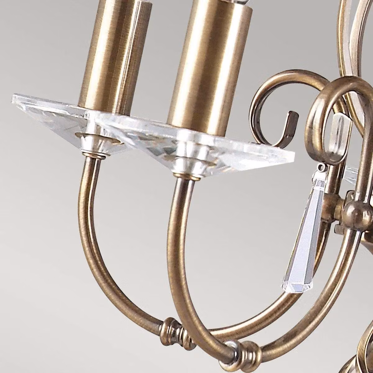 Netlighting Aegean 5 Light Chandelier in Gold and Yellow with Aged Brass Finish and E14 Bulbs – 2