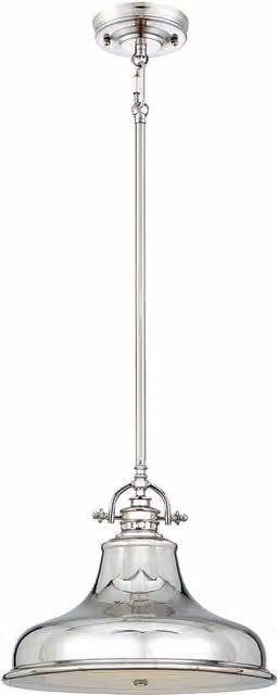 Loops Imperial Silver Single Bulb Ceiling Pendant Light Fitting with LED E27 100W Bulb
