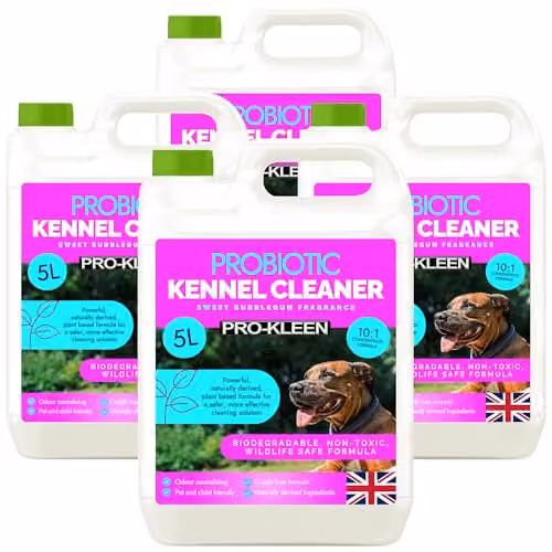 Pro-Kleen ProBiotic Kennel Cleaner Bubblegum Fragrance, 4 x 5L