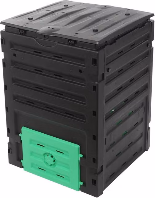 Nordara 119 Gallon Large Outdoor Garden Compost Bin in Black, W/D/H: 103 x 71.2 x 71.2 cm – 1