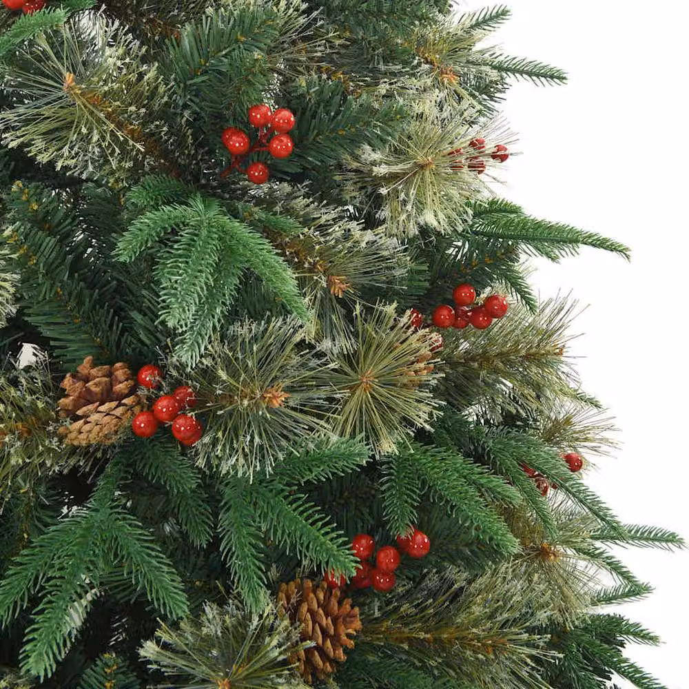 Berkfield Home Elegant Artificial Hinged Christmas Tree, Green, Height: 180 cm – 4
