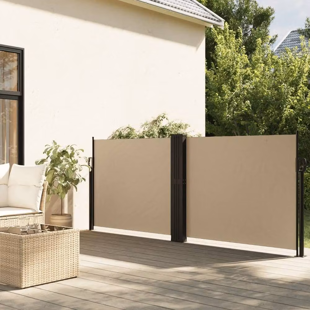 Berkfield Home Retractable Single Side Awning in Beige, W/D/H: 1000 x 140 cm – 2