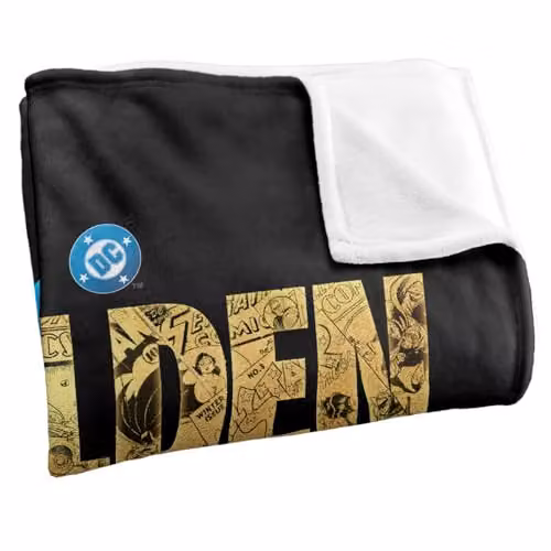 LOGOVISION Justice League DC Across The Years Super Soft Silky Touch Fleece Throw Blanket, Multicolour, W/D/H: 91 x 147 cm – 2