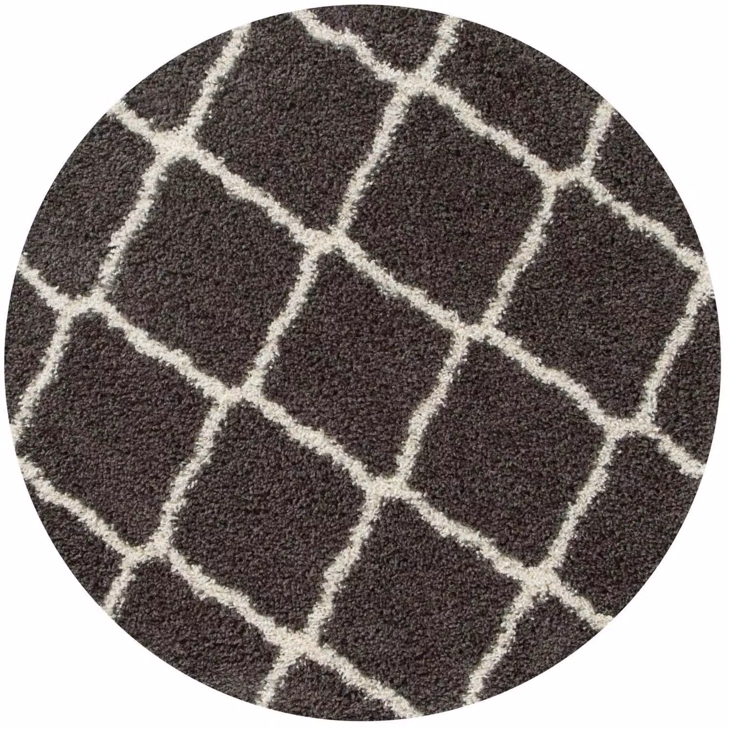 THE RUGS Soft Moroccan Shaggy Rug in Dark Grey, W: 120 cm, D: 170 cm – 7