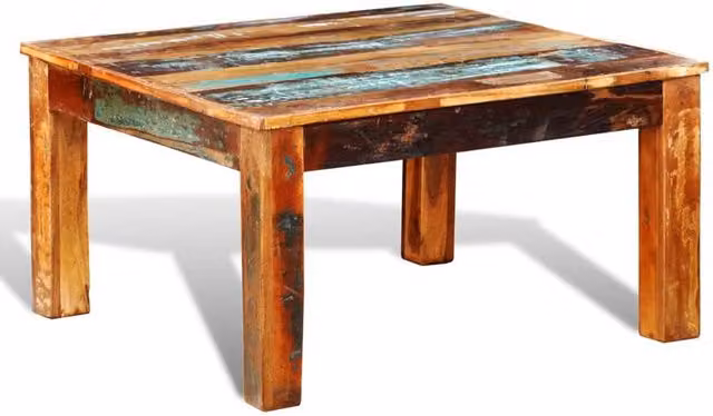 Berkfield Home Square Reclaimed Wood Coffee Table in Multicolour
