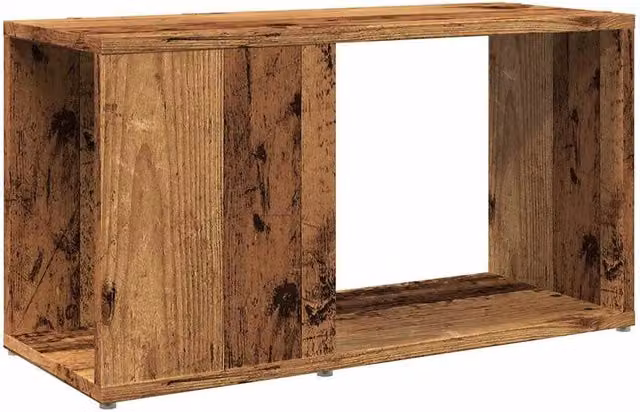 Berkfield Home Rustic Old Wood TV Cabinet in Brown, W/D/H: 60 x 24 x 32 cm